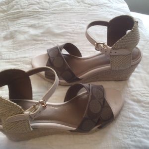 Coach women’s wedge sandals